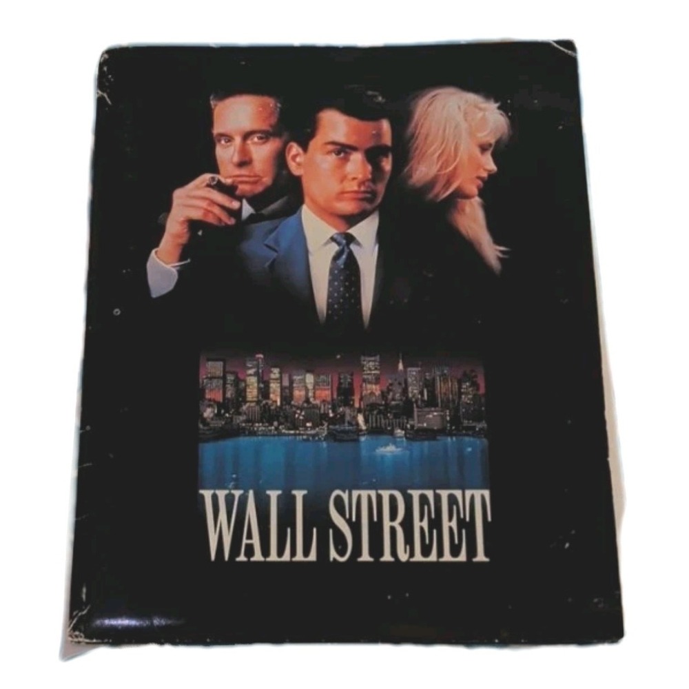 87 Wall Street Movie Press Kit 10 Photos Docs Oliver Stone Michael Douglas Sheen